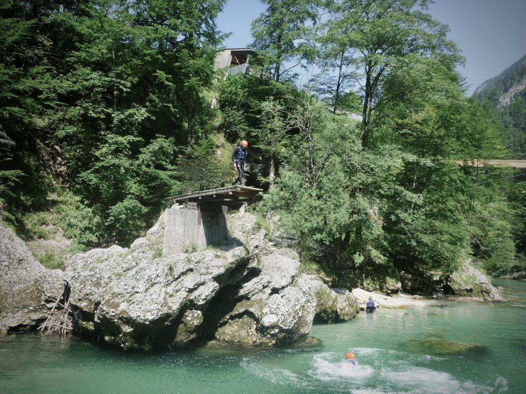 Sprungstelle bei der Wasserlochklamm